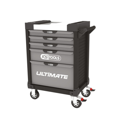 Servante Ultimate Noire Et Grise, 5 Tiroirs