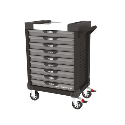 Servante Ultimate Noire Et Grise, 9 Tiroirs