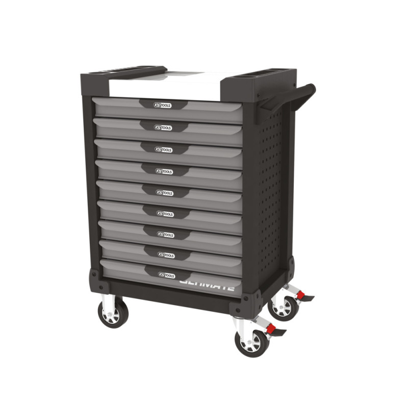 Servante Ultimate Noire Et Grise, 9 Tiroirs