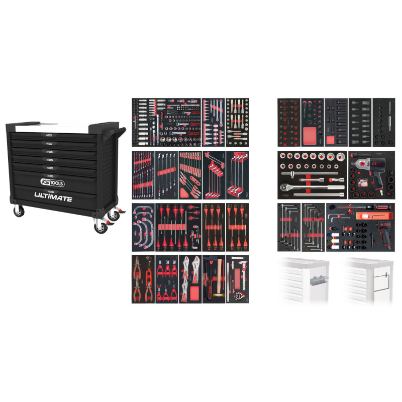 Servante Xl 7 Tiroirs Équipée De 501 Outils