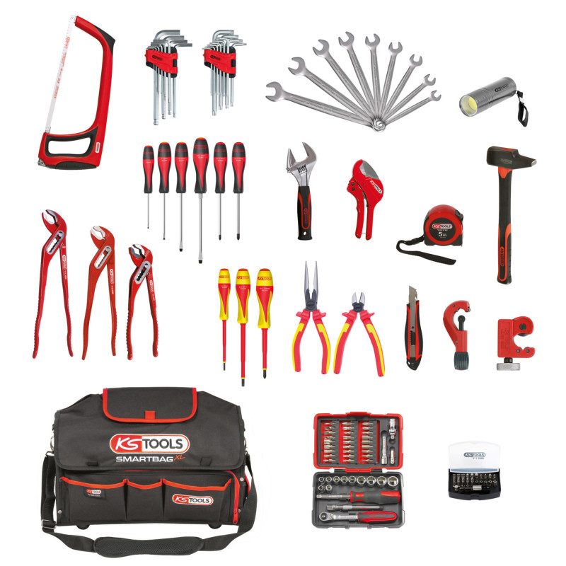 Composition D'Outils Sanitaire Et Chauffage En Sac Smartbag