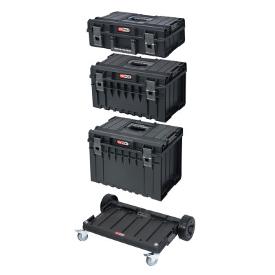 Ensemble De Caisses Scm Avec Chariot De Transport, 4 Pièces