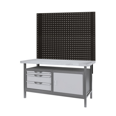 Panneau Perforé Pour Fixation De Crochets Et Accessoires Sur Établi, L. 2M