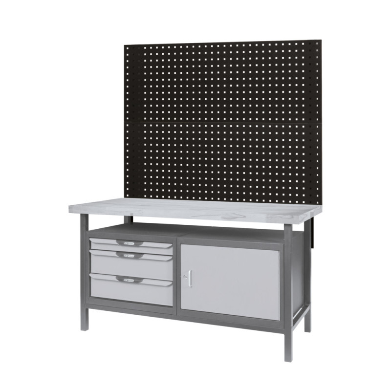 Panneau Perforé Pour Fixation De Crochets Et Accessoires Sur Établi, L. 2M