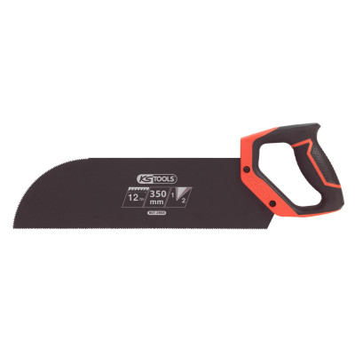 Scie À Panneau 350Mm, 2 Angles De Coupe 12Tpi, Poignée Bi-Matière