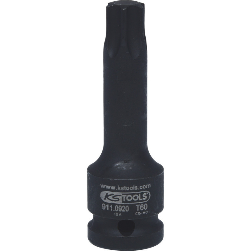 Douille Tournevis Longue À Chocs Torx® 1/2'', T60 - Sur Carte