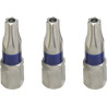 Lot De 3 Embouts Torx Percés Tb8 À Code Couleur, L. 25 mm