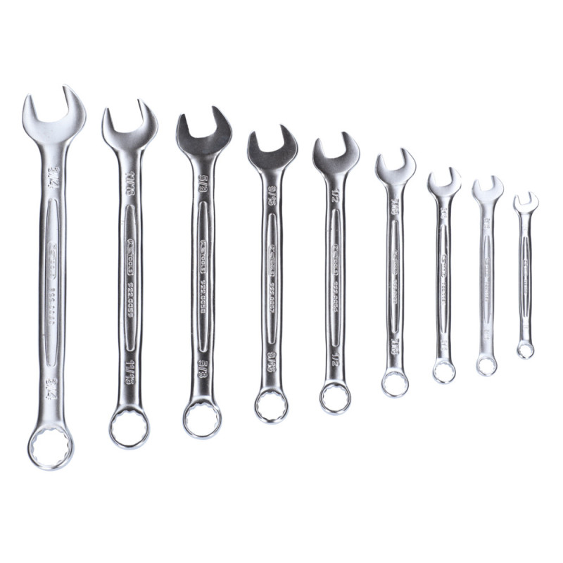 Jeu De 9 Clés Mixtes En Pouces - En Boîte