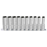 Jeu De 10 Douilles Longues 6 Pans Ultimate® Sur Rail 1/4'', 4-13 mm