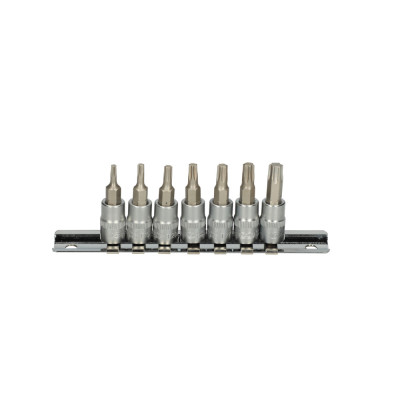 Jeu De 7 Douilles Tournevis Ultimate® Torx® 1/4'' Sur Rail, T10-T40