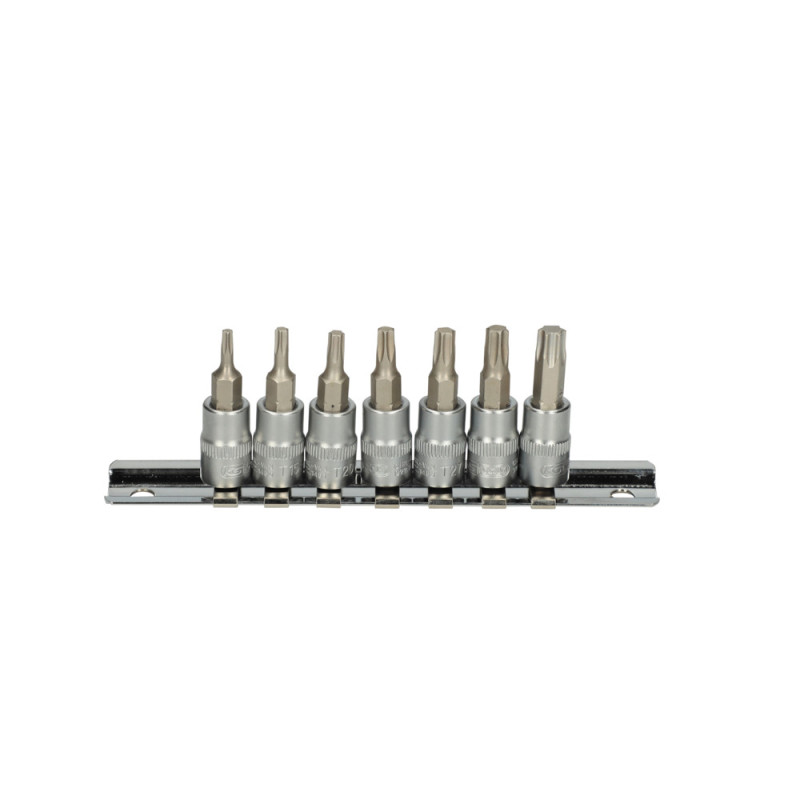 Jeu De 7 Douilles Tournevis Ultimate® Torx® 1/4'' Sur Rail, T10-T40