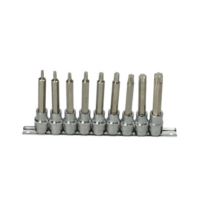 Rail De 9 Douilles Tournevis 1/2'' Torx®, T20 À T60, L.110 mm