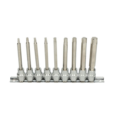 Rail De 9 Douilles Tournevis Torx® 3/8'', T20 À T60