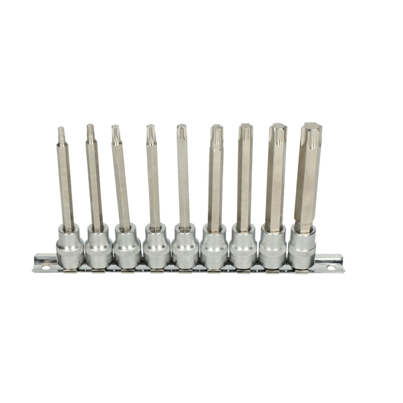Rail De 9 Douilles Tournevis Torx® 3/8'', T20 À T60