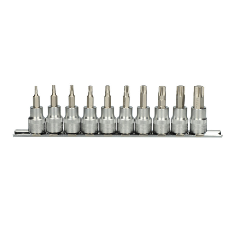 Rail De 10 Douilles Tournevis Ultimate® Torx® 3/8'', T10 À T55