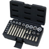 Coffret De Douilles Et Douilles Tournevis Torx®, 1/4'' - 3/8'' - 1/2'', 30 Pièce