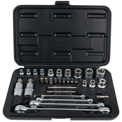 Coffret De Douilles Et Douilles Tournevis Torx®, 1/4'' - 5/16" - 3/8' '- 1/2'',