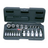 Coffret De Douilles Et Douilles Tournevis Torx®, 1/4'' - 1/2'', 21 Pièces