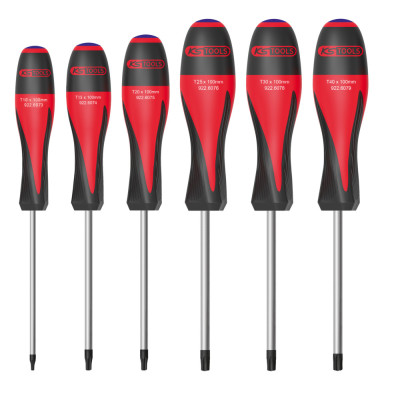 Jeu De 6 Tournevis Ultimate Torx® Percé, Tb10 À Tb40