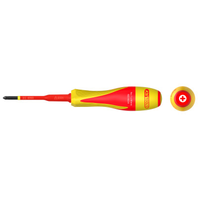 Tournevis Phillips® Bi-Matière Isolé 1000V, Ph1 Pour Borniers Électriques