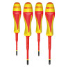 Jeu De Tournevis Bi-Matière Isolés 1000V Pour Borniers Électriques, 4Pcs