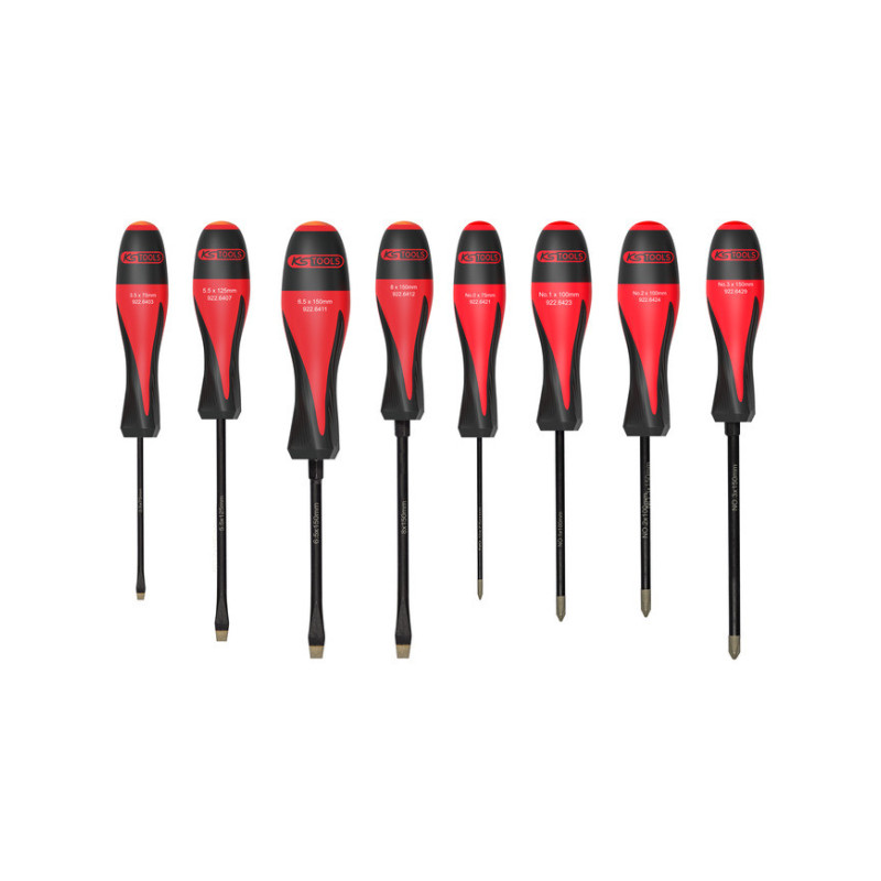 Jeu De 8 Tournevis Ultimategrip, Fente - Ph