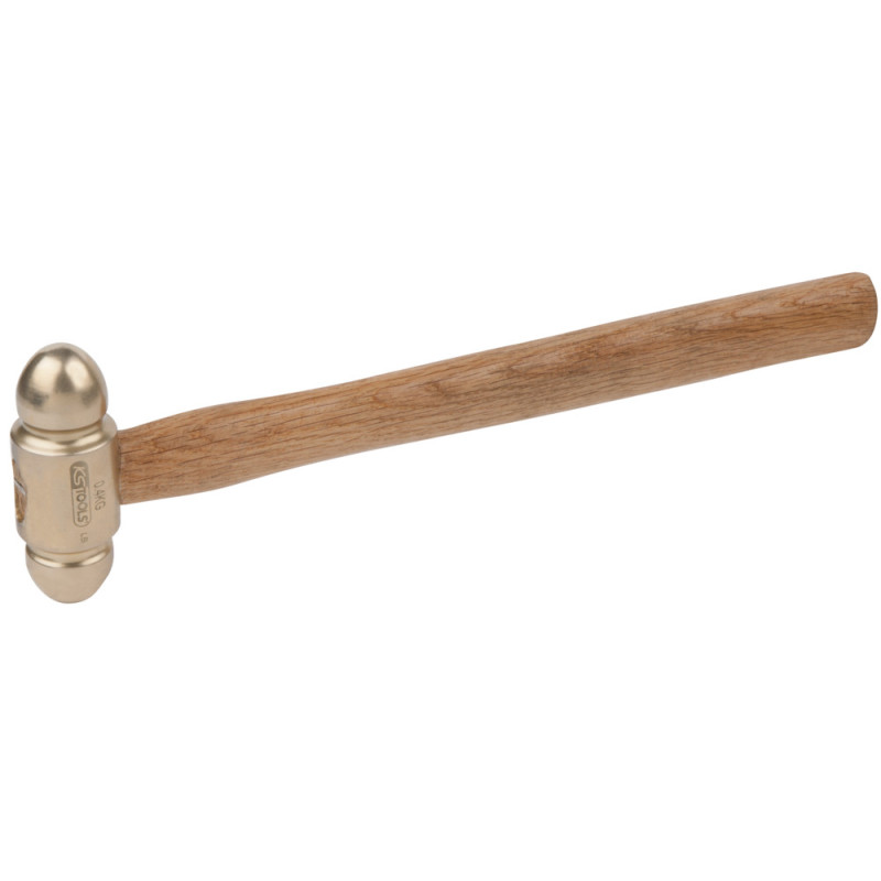 Marteau À Panne Sphérique Bronzeplus Manche Hickory, Tête 600G, 340Mm