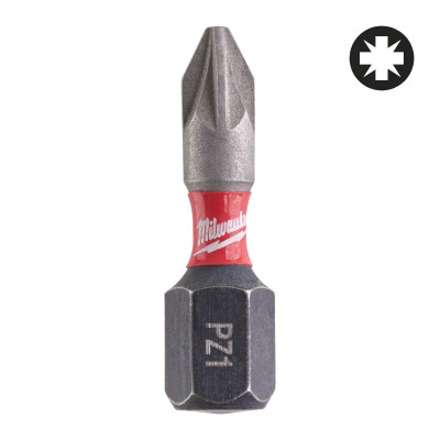 Embout Pz1 Shockwave 25Mm (X2)-Milwaukee Consommable