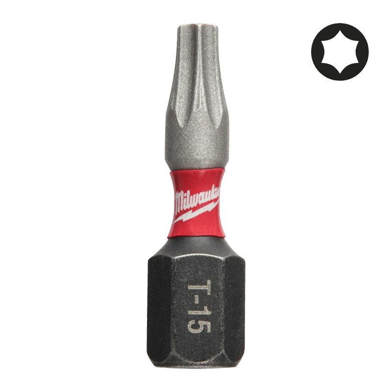 Embout Tx15 Shockwave 25Mm (X2)-Milwaukee Consommable