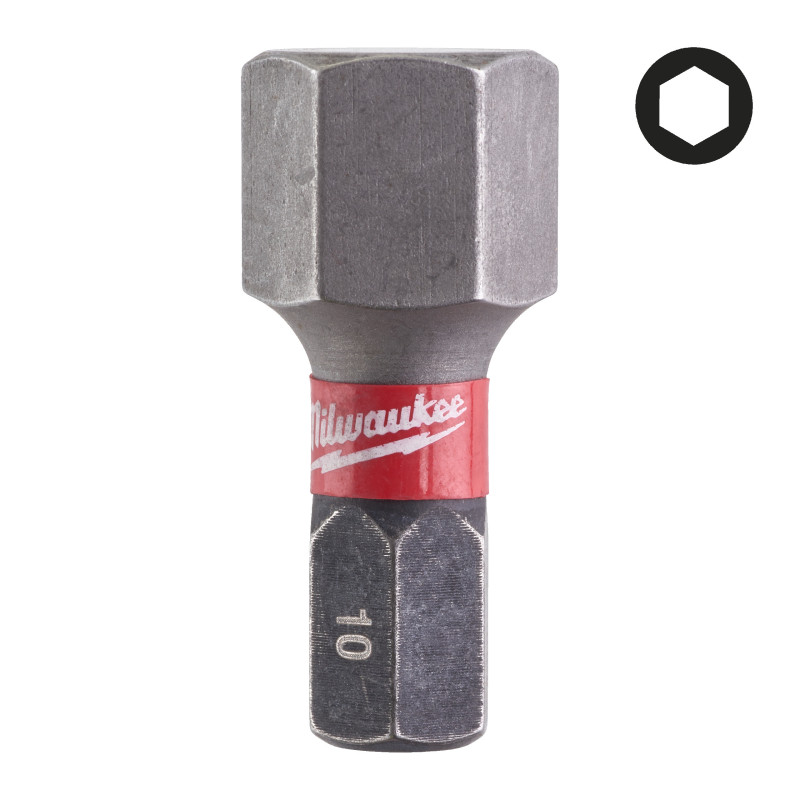 Embout Hex10 Shockwave 25Mm (X2)-Milwaukee Consommable
