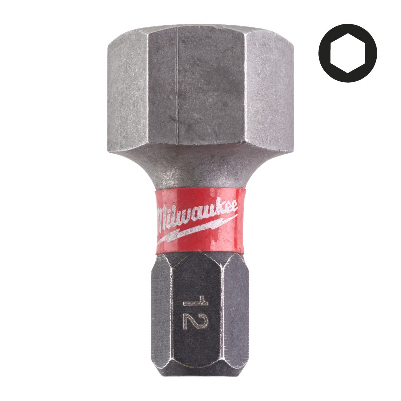 Embout Hex12 Shockwave 25Mm (X2)-Milwaukee Consommable