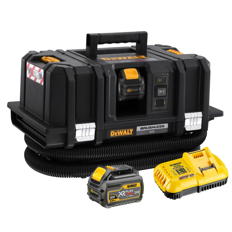 Aspirateur Tstak XR Flexvolt 54V 2Ah Li-Ion Brushless Eau Et Poussières - Classe