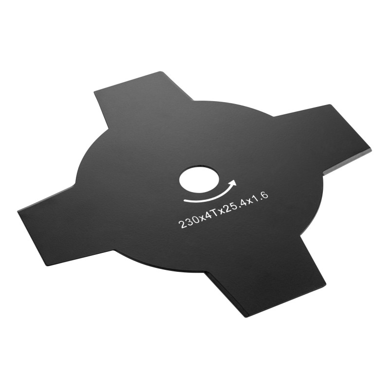 Couteau À Herbe 4 Lames / Dents 230Mm Pour Débroussailleuse