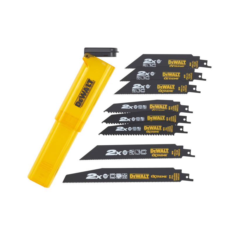 Coffret De 8 Lames Pour Scie Sabres 3Xdt2300L, 3Xdt2407L, 1Xdt2308L, 1Xdt2408L +
