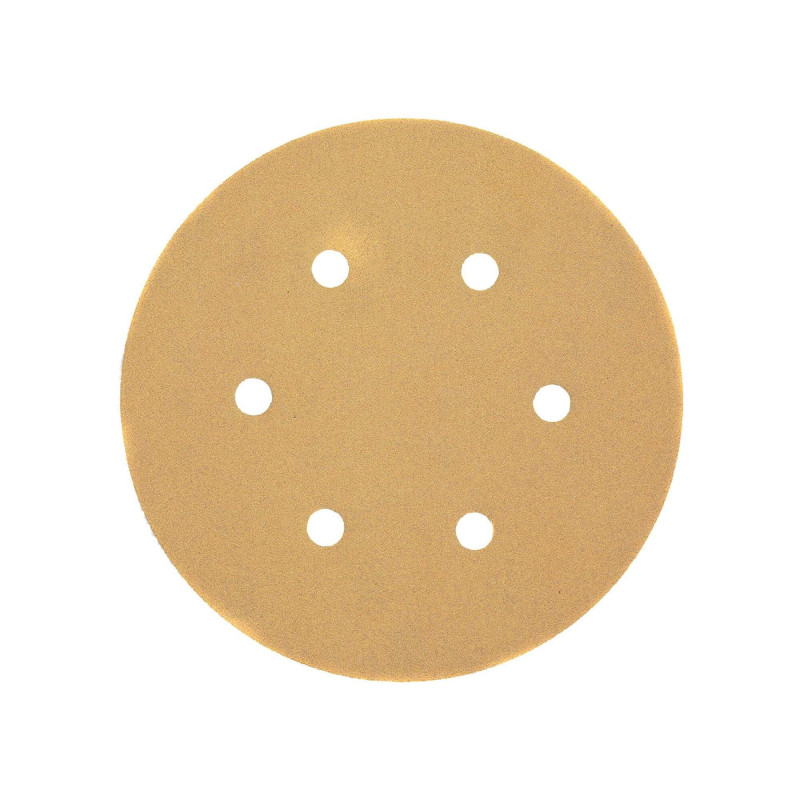 Disque Abrasif Velcro Pour Ponceuses Excentriques Grain 40 - 6 Perforations Ø 15