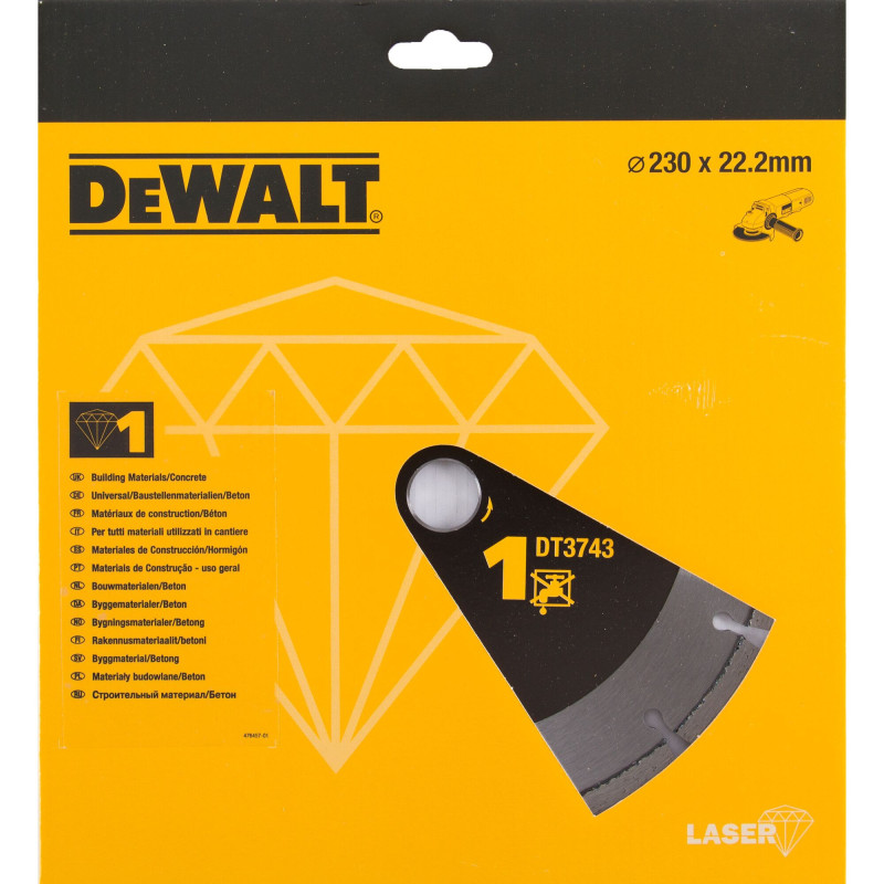 Disque Laser Pour Matériaux De Construction/Béton 230X22.2Mm, Hauteur Segment 8.