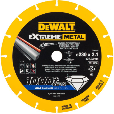 Disque Extreme Métal 230 X X 22.23 X 1.5 mm