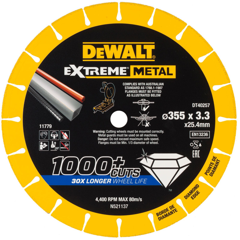 Disque Extreme Métal 355 X X 25.4 X 3.3 mm