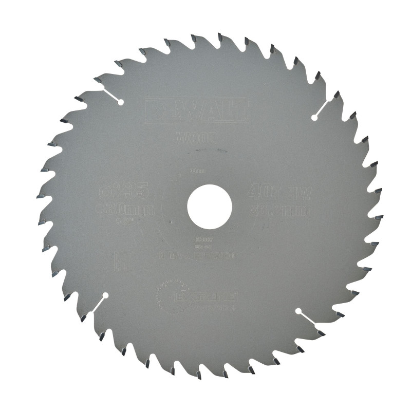 Lame De Scie Circulaire Portative Carbure Extreme Workshop, 235X30Mm, 40 Dents,