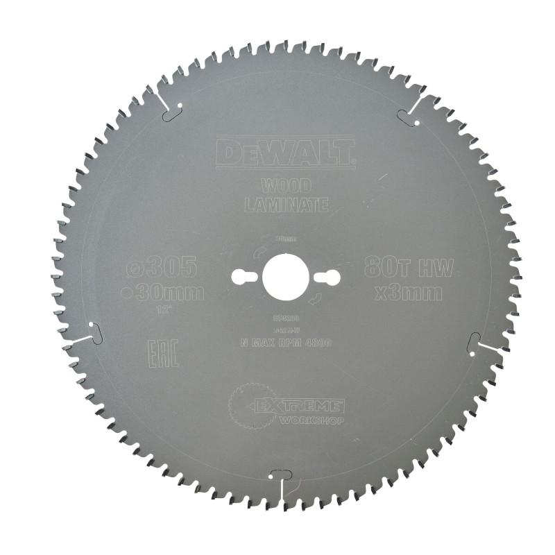 Lame De Scie Circulaire Stationnaire Extreme Workshop 305X30Mm, 80 Dents, Tcg/CO