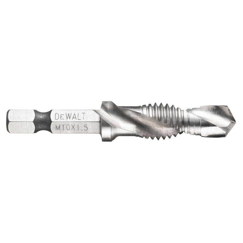 5 Forets À Tarauder 156Mm Emmanchement Hex (M4,M5,M6,M8,M10)