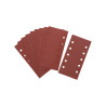 1/2 Feuille Abrasive Pour Ponceuses Vibrantes Velcro Grain 120 - 10 Perforations