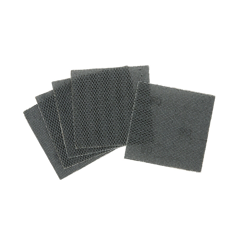 1/4 Feuille Abrasive Velcro - Structure En Maille Duree De Vie Extra Longue X4