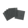 1/4 Feuille Abrasive Velcro - Structure En Maille Duree De Vie Extra Longue X4