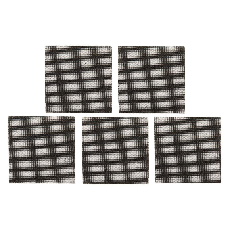 1/4 Feuille Abrasive Velcro - Structure En Maille Duree De Vie Extra Longue X4