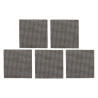 1/4 Feuille Abrasive Velcro - Structure En Maille Duree De Vie Extra Longue X4