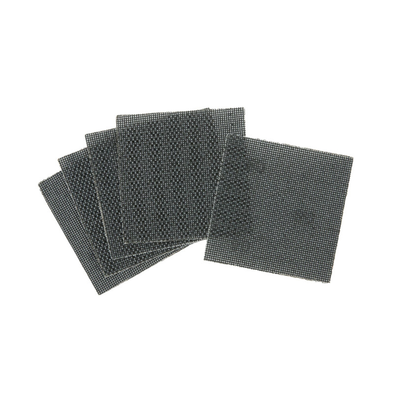 1/4 Feuille Abrasive Velcro - Structure En Maille Duree De Vie Extra Longue X4