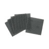 1/4 Feuille Abrasive Velcro - Structure En Maille Duree De Vie Extra Longue X4