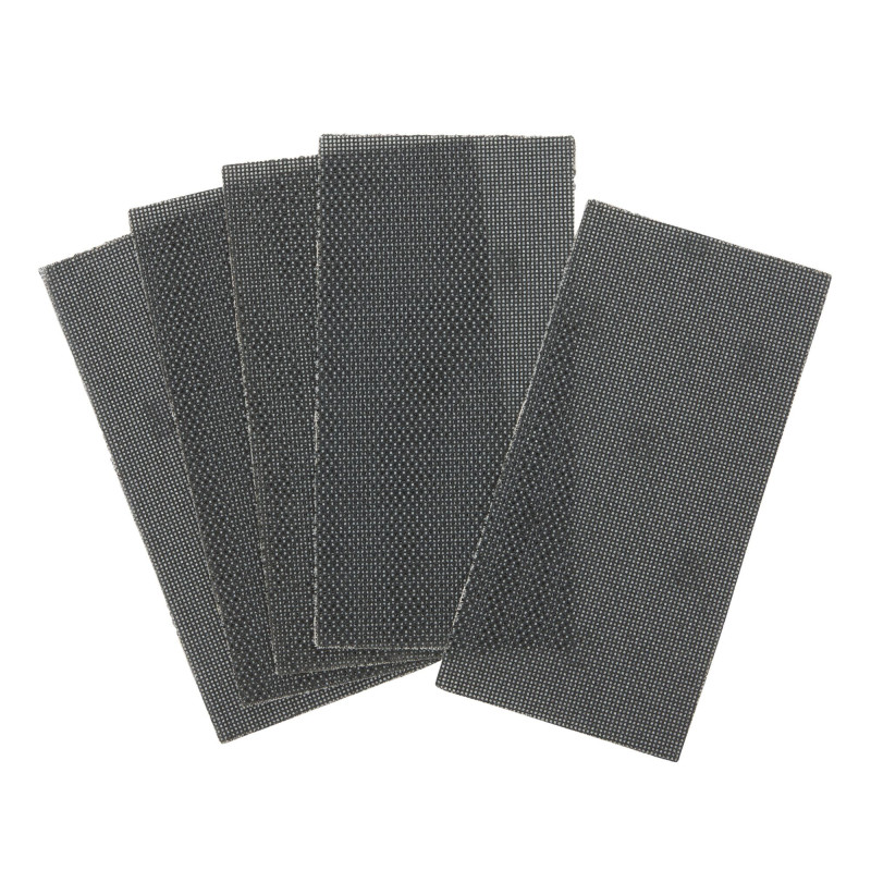 1/2 Feuille Abrasive Velcro - Structure En Maille Duree De Vie Extra Longue X4