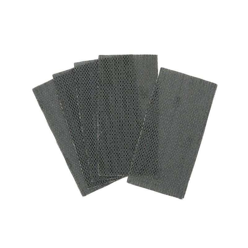 1/3 Feuille Abrasive Velcro - Structure En Maille Duree De Vie Extra Longue X4